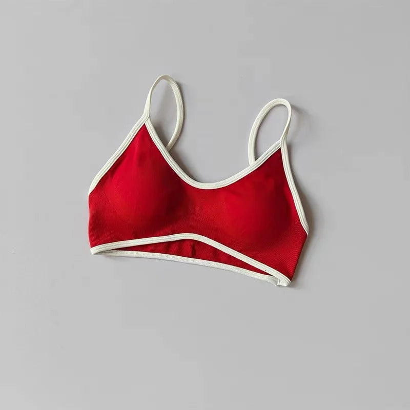 Seamless Color-Block High-Support Sports Bra
