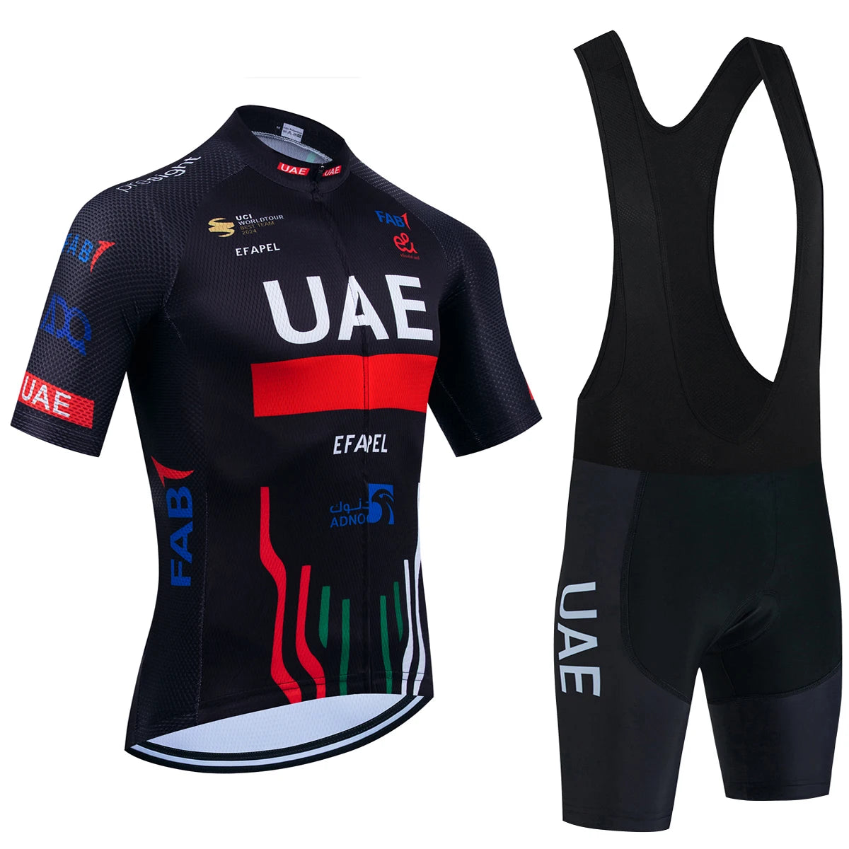 UAE Team-Inspired Cycling Jersey & Shorts Set