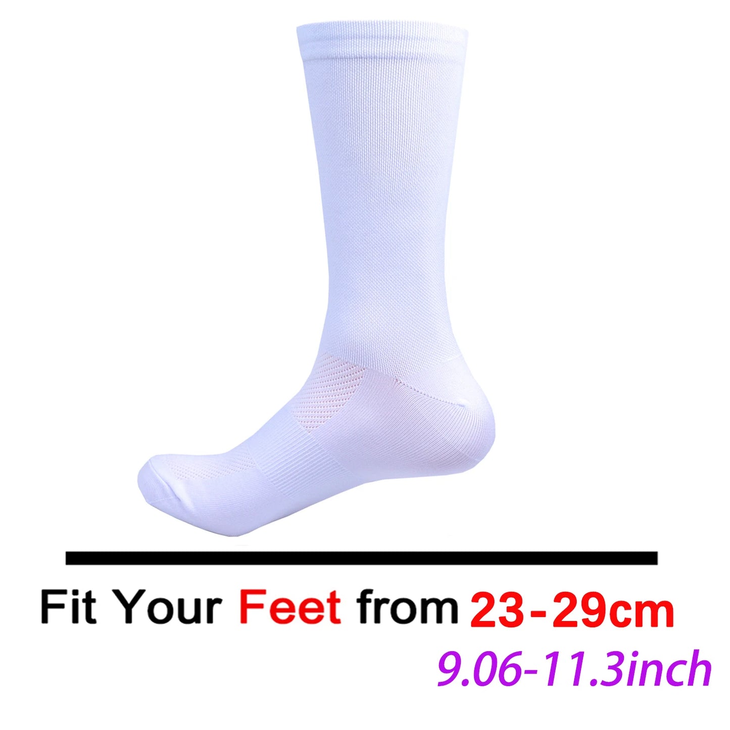 Pro Team-Inspired Breathable Mesh Cycling Socks