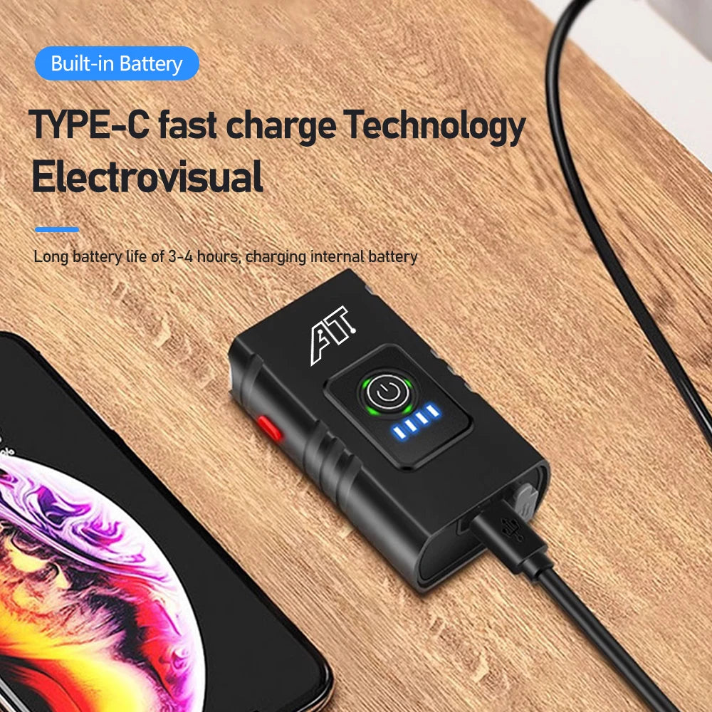 USB-C Rechargeable LED Bicycle Headlight