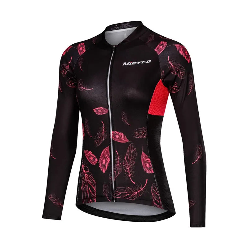 Women's Long-Sleeve Road & MTB Cycling Jersey