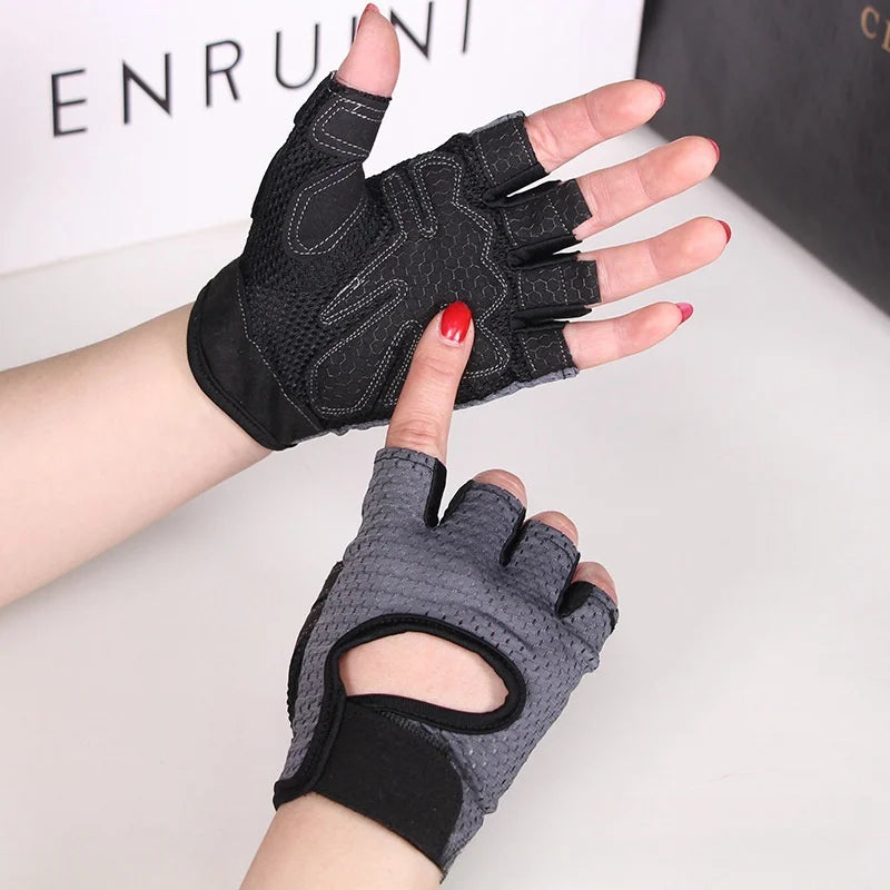 Breathable Anti-Slip Fingerless Cycling Gloves