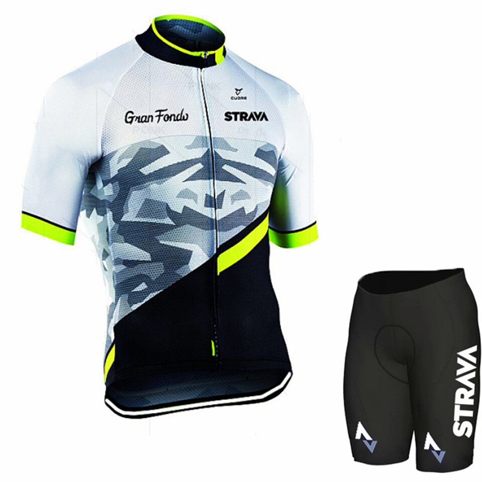 Strava Pro Team Cycling Jersey Set