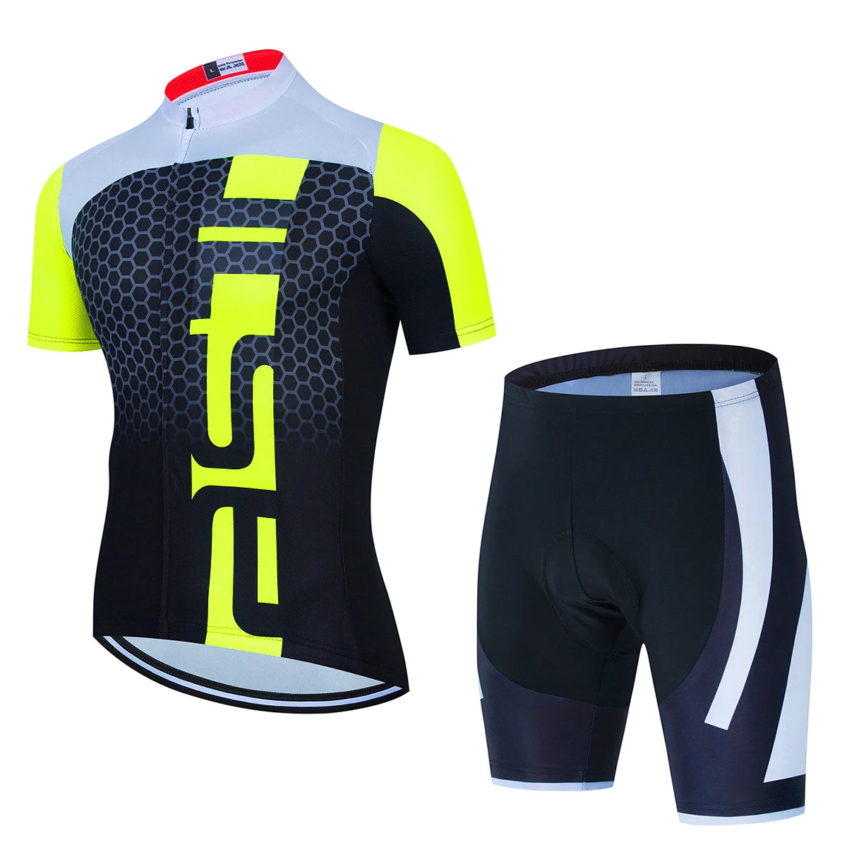Men's Yellow & Black Summer Cycling Kit