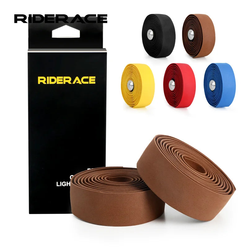 RIDERACE Bicycle Handlebar Tape Anti-slip EVA Breathable Cycling Damping Anti-Vibration Straps