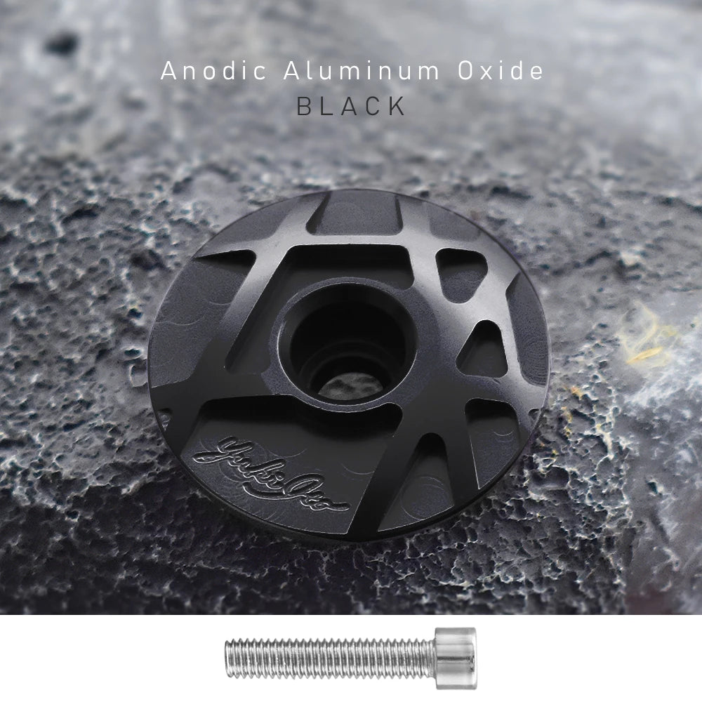 Bicycle Headset Cap Cover CNC with Screw for 28.6mm Fork Head Tube