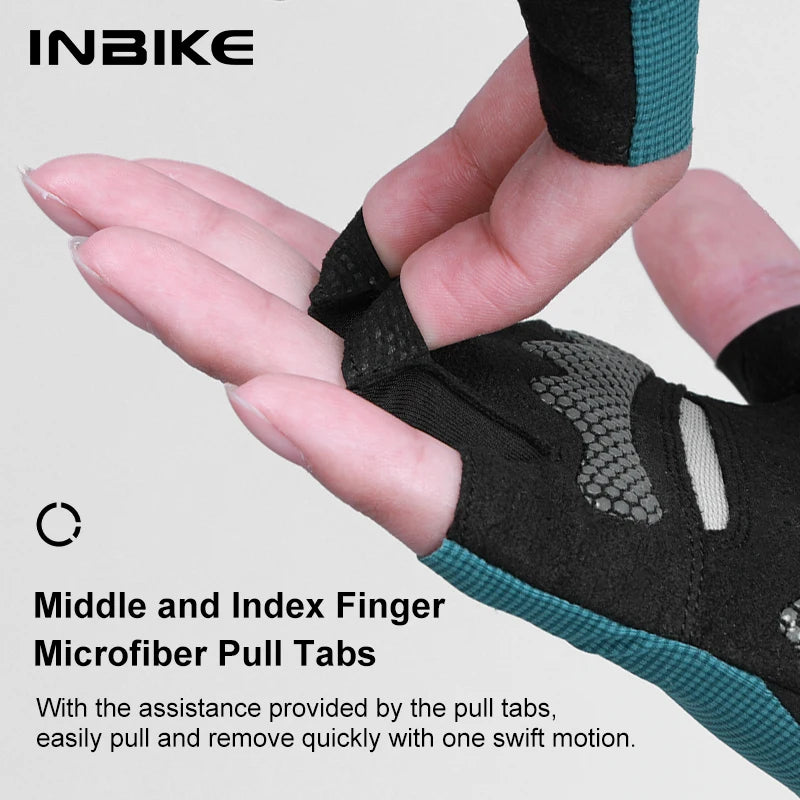 INBIKE Padded Half-Finger Cycling Gloves