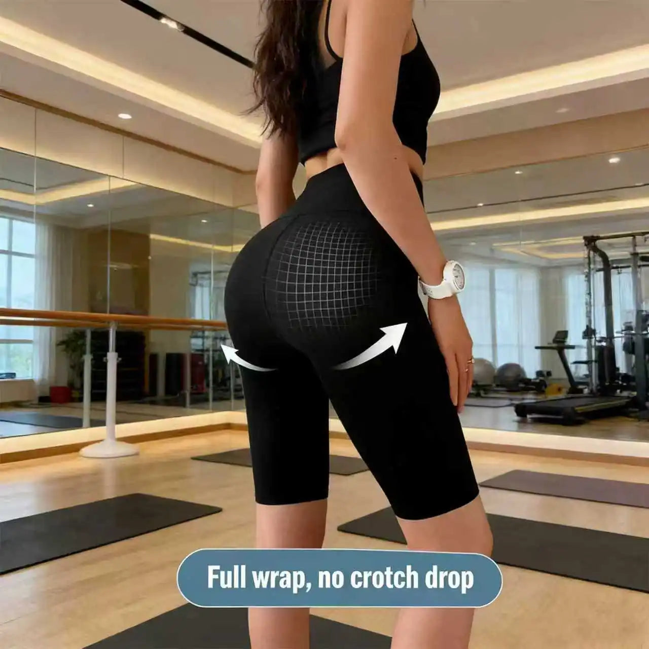 Women's High-Waisted Cycling & Training Shorts