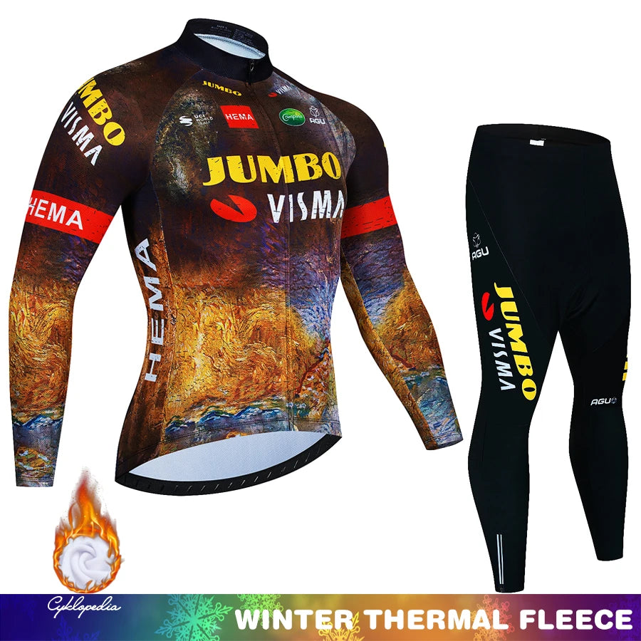 Jumbo Visma Fleece Thermal Set