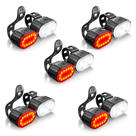 Rechargeable LED Bicycle Headlight & Taillight