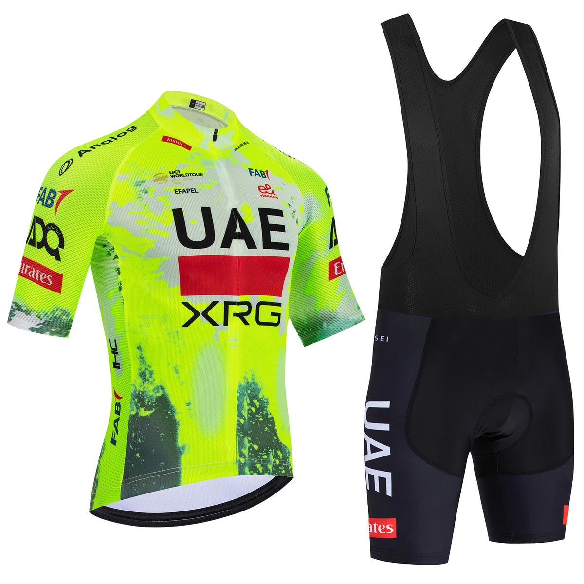 UAE Team-Inspired Cycling Jersey & Shorts Set