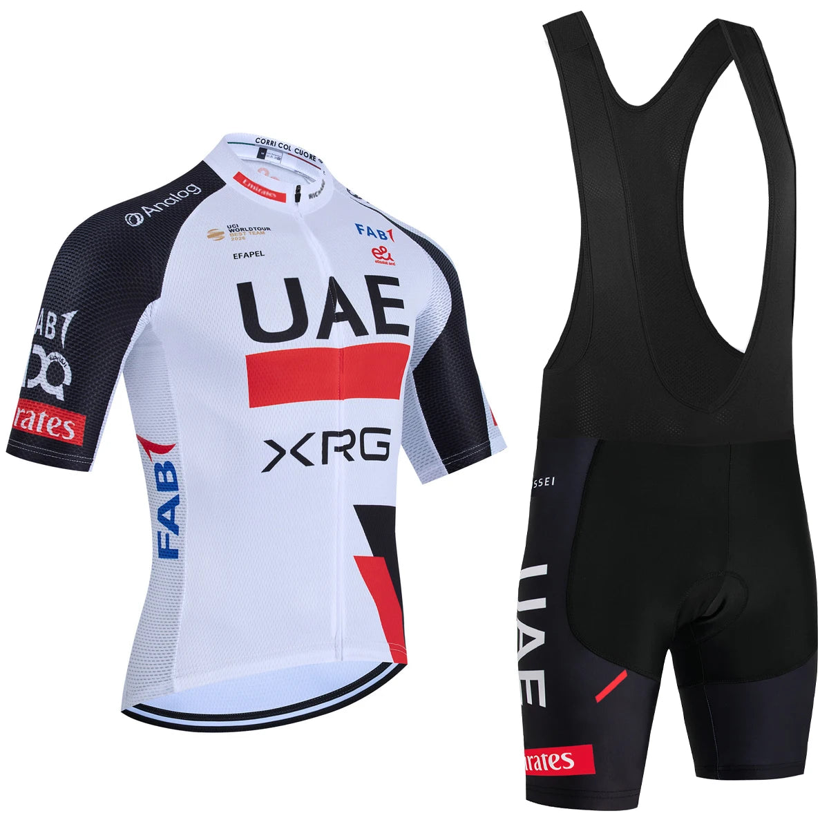 UAE Team-Inspired Cycling Jersey & Shorts Set