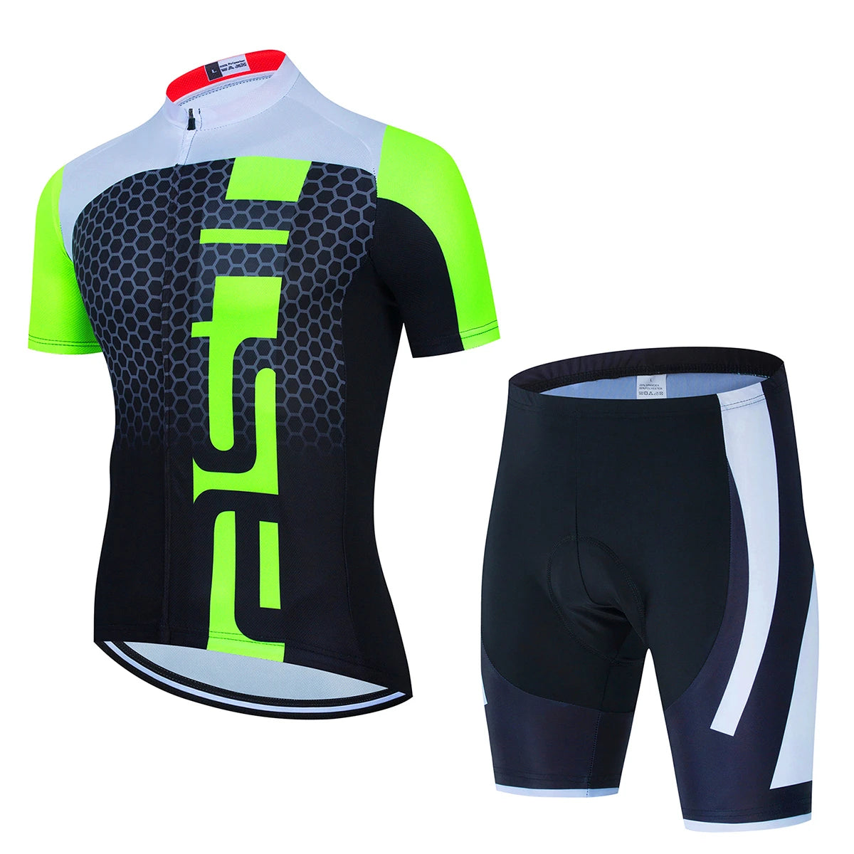 Men's Yellow & Black Summer Cycling Kit