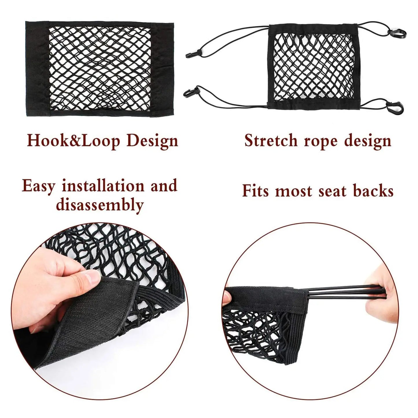 Motorcycle & Bicycle Cargo Storage Net