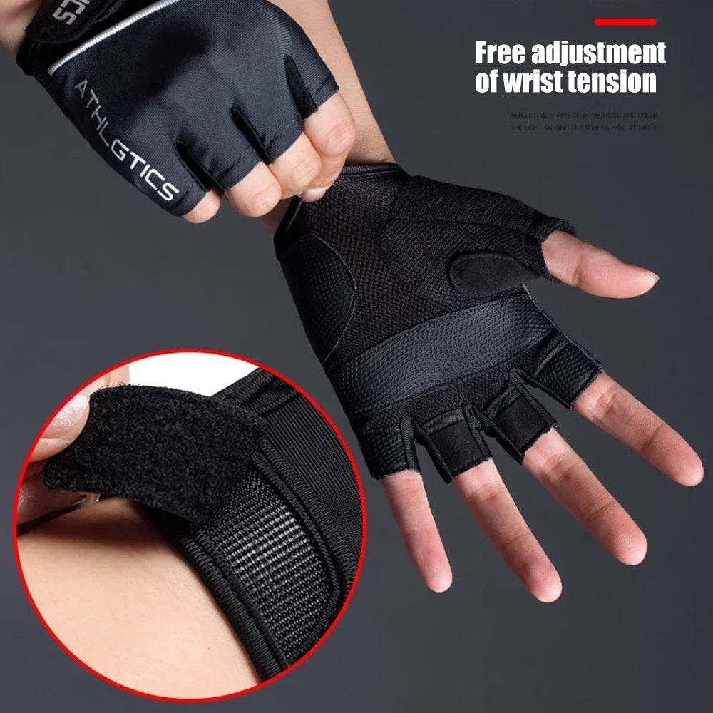 Breathable Fingerless Cycling Gloves for Training