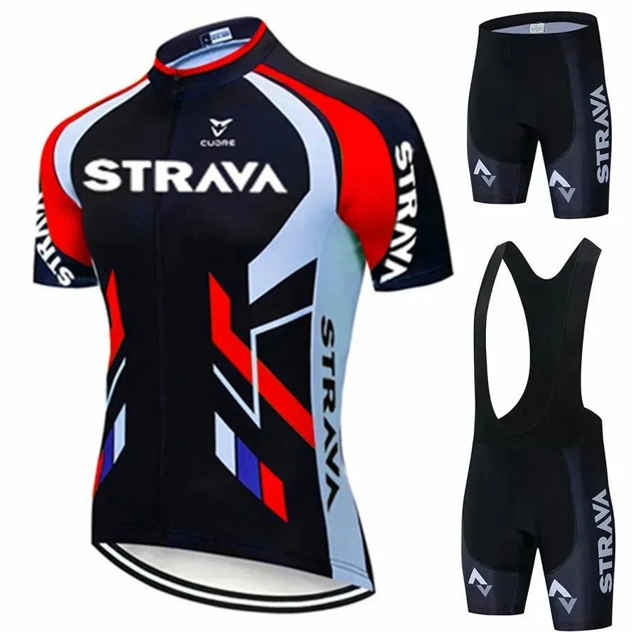 Strava Bicycles Cycling Jersey Set