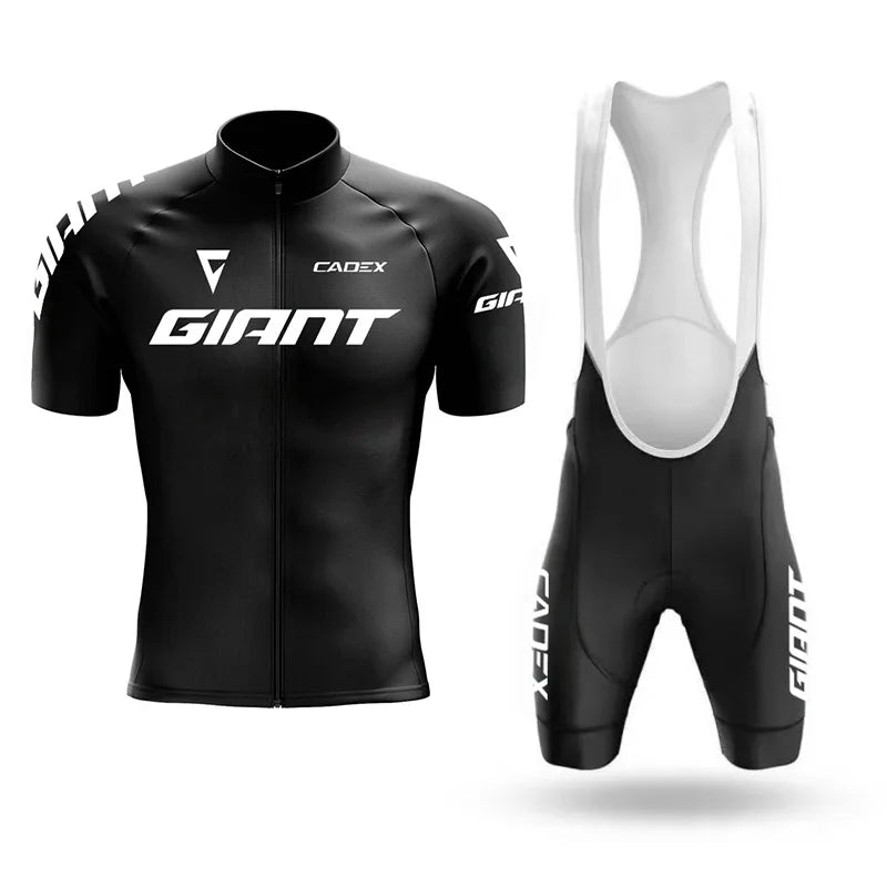Giant Team-Inspired Short-Sleeve Road Cycling Jersey