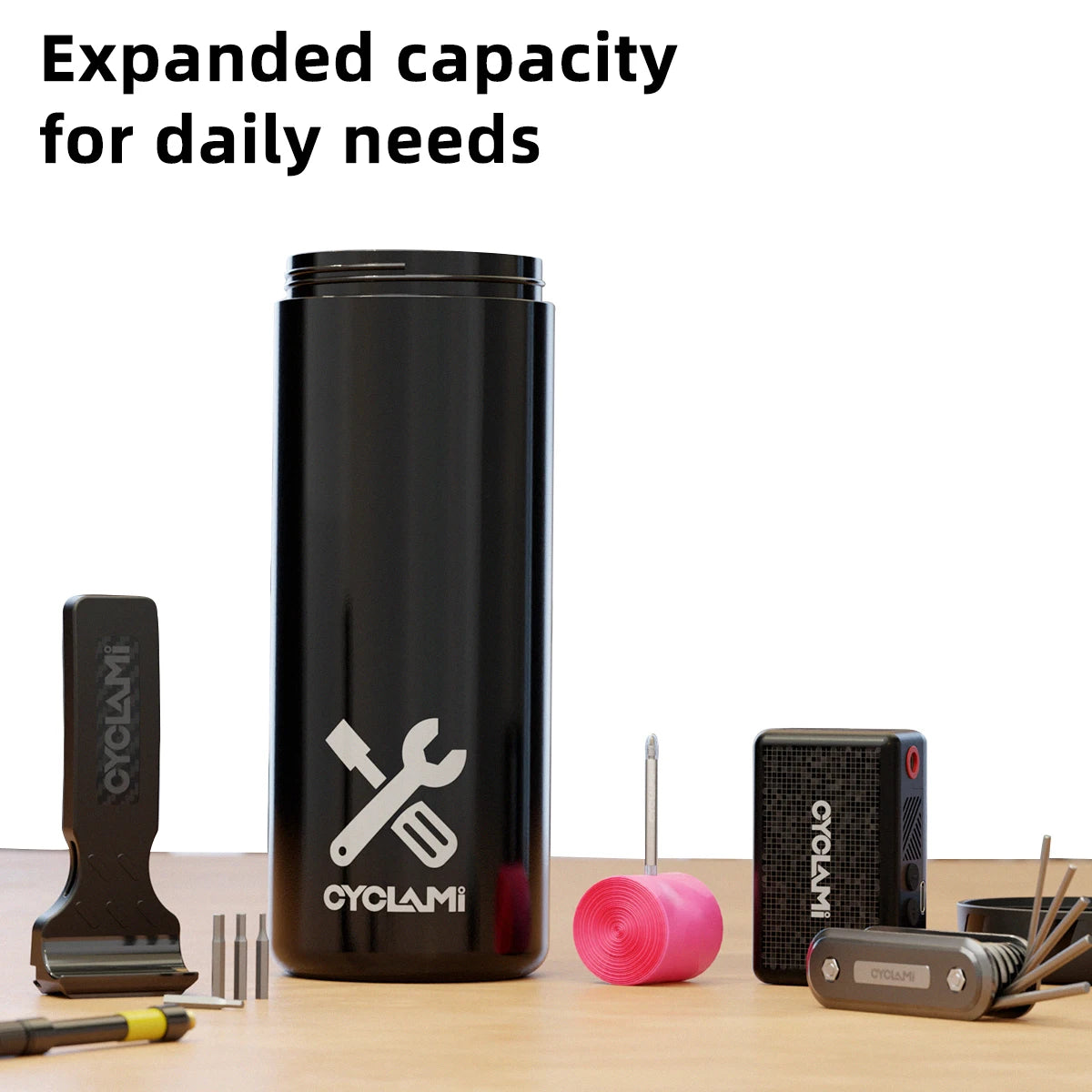 CYCLAMI Bicycle Tool Storage Capsule for Bottle Cages