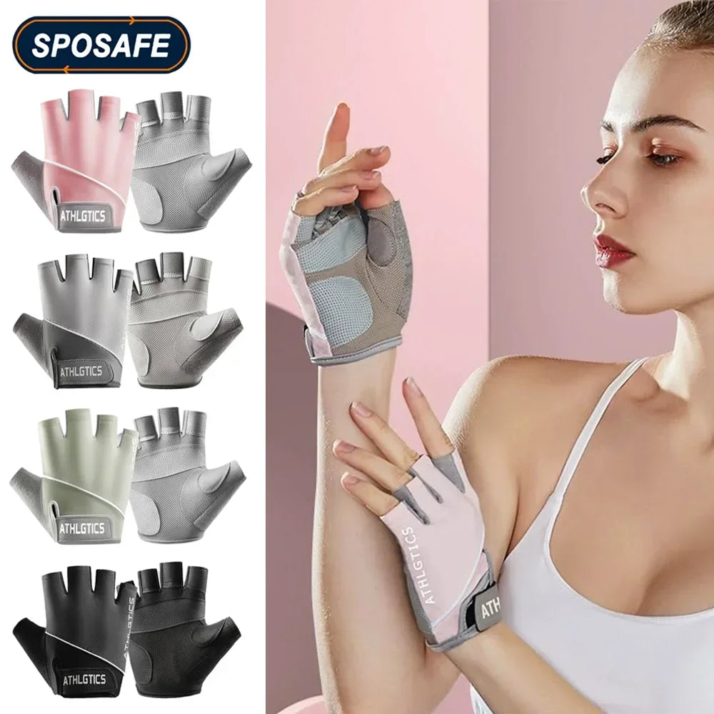Breathable Fingerless Cycling Gloves for Training