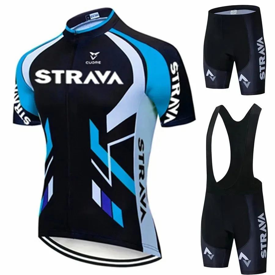 Strava Bicycles Cycling Jersey Set