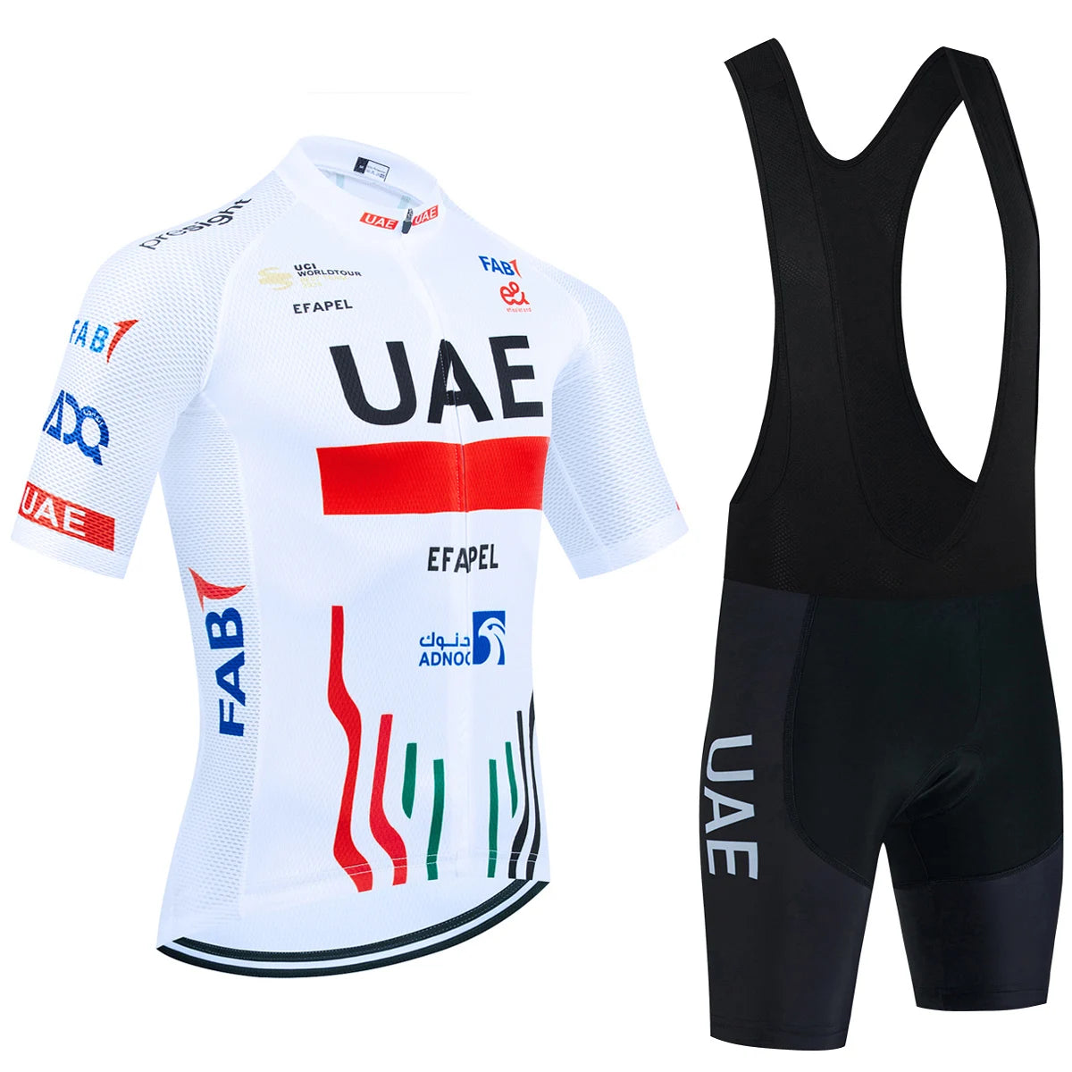 UAE Team-Inspired Cycling Jersey & Shorts Set