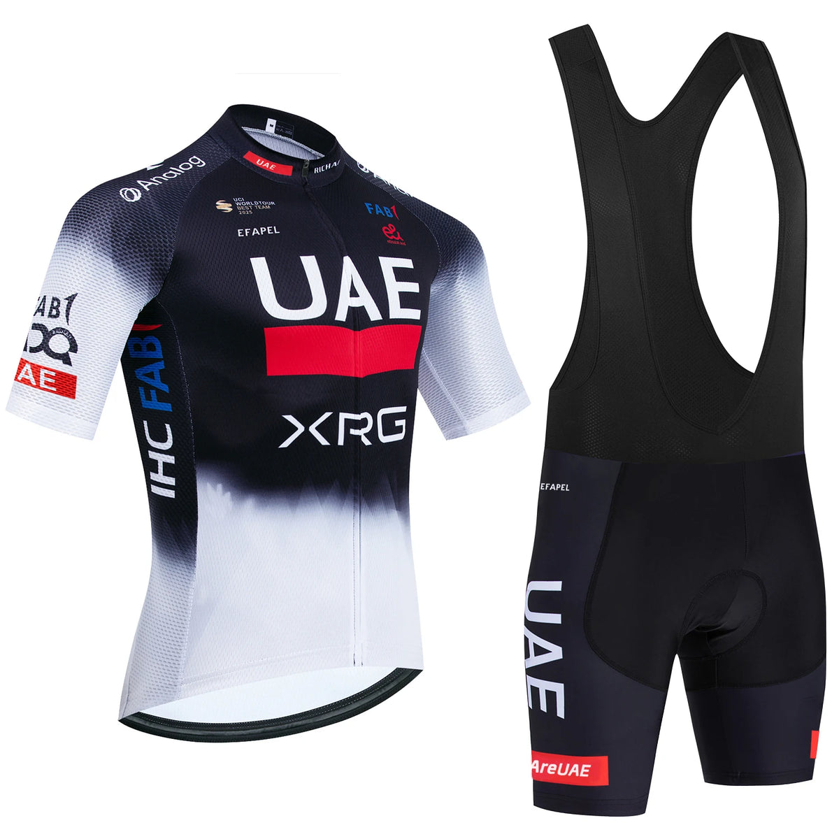 UAE Team-Inspired Cycling Jersey & Shorts Set