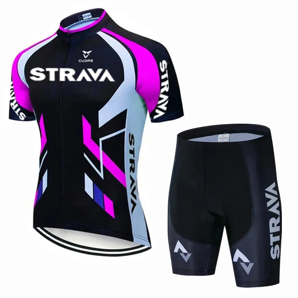 Strava Bicycles Cycling Jersey Set