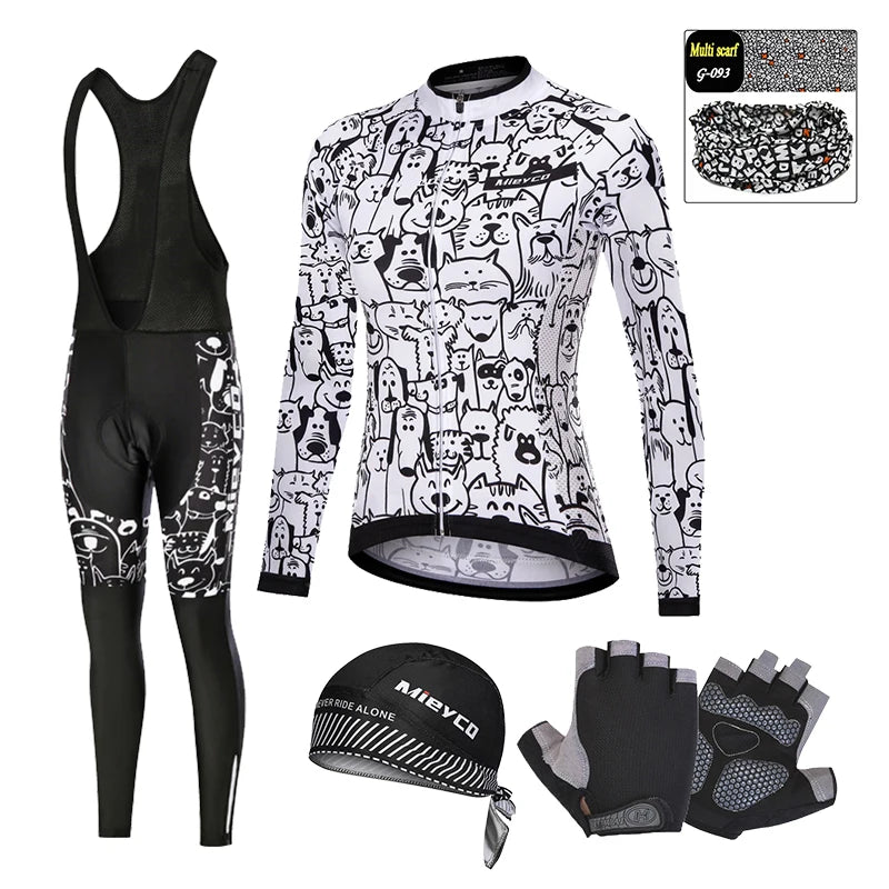 Women's Long-Sleeve Road & MTB Cycling Jersey