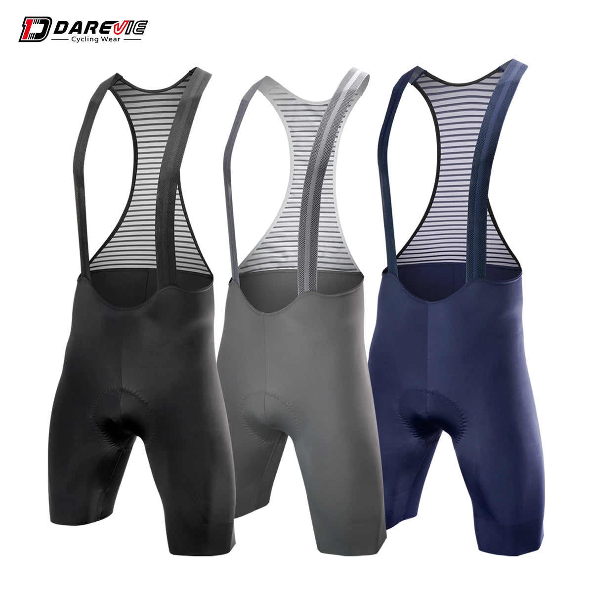 DAREVIE Seamless 6-Hour Padded Cycling Bib Shorts