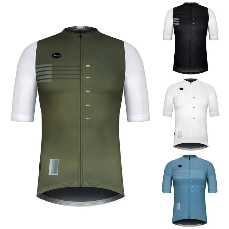 Men's UV-Protective Compression Cycling Jersey
