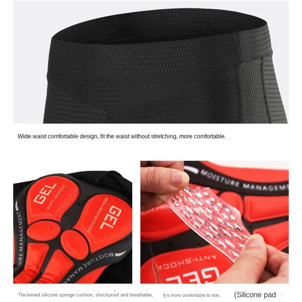 Breathable Cycling Shorts Cycling Underwear 5D Gel Pad