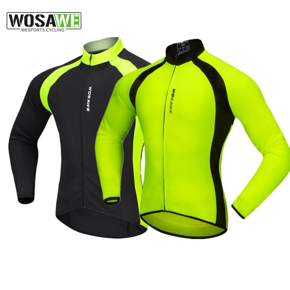 WOSAWE Cycling Reflective Long Sleeve Shirts