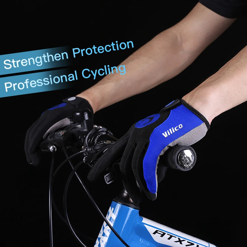 Touchscreen Full-Finger Cycling Gloves
