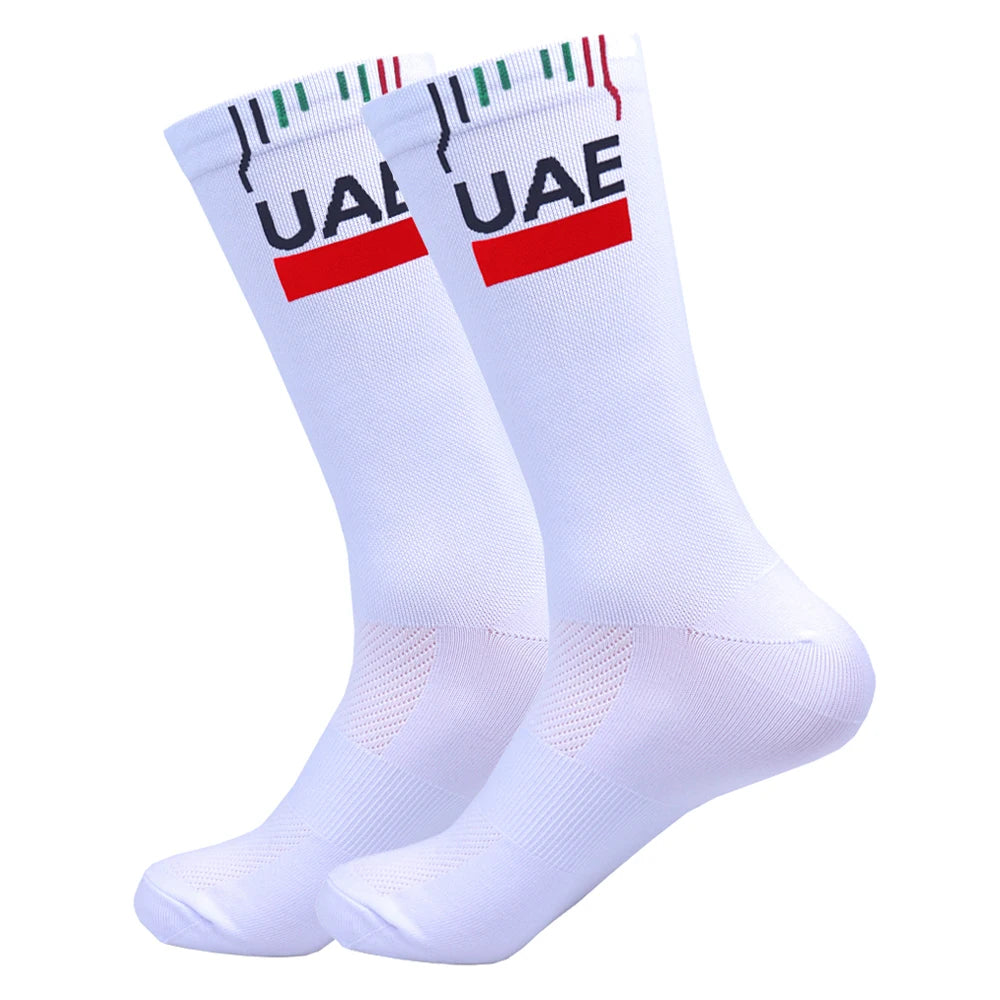 Pro Team-Inspired Breathable Mesh Cycling Socks