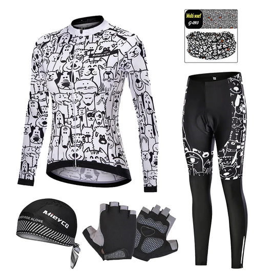 Women's Long-Sleeve Road & MTB Cycling Jersey