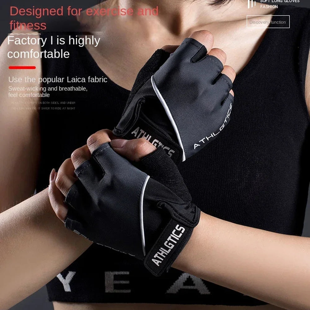 Breathable Fingerless Cycling Gloves for Training