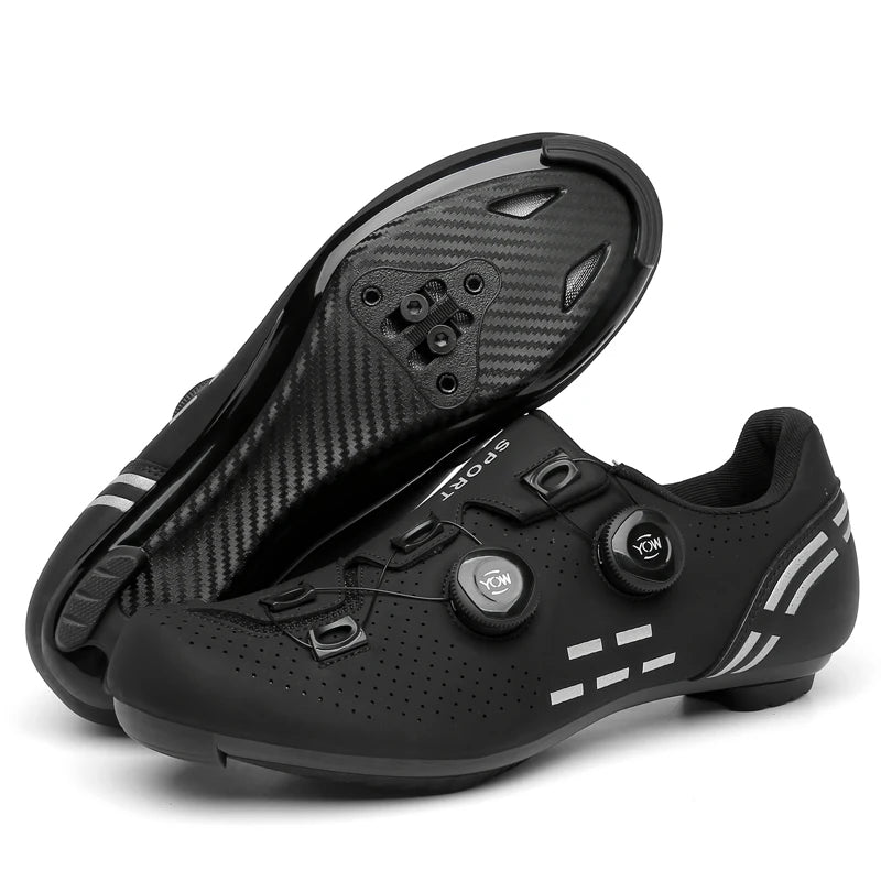 Carbon-Style MTB & Road SPD Cycling Shoes