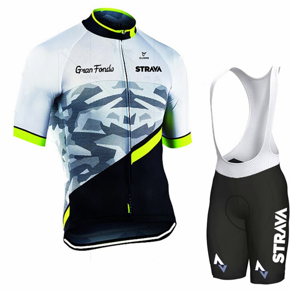 Strava Pro Team Cycling Jersey Set