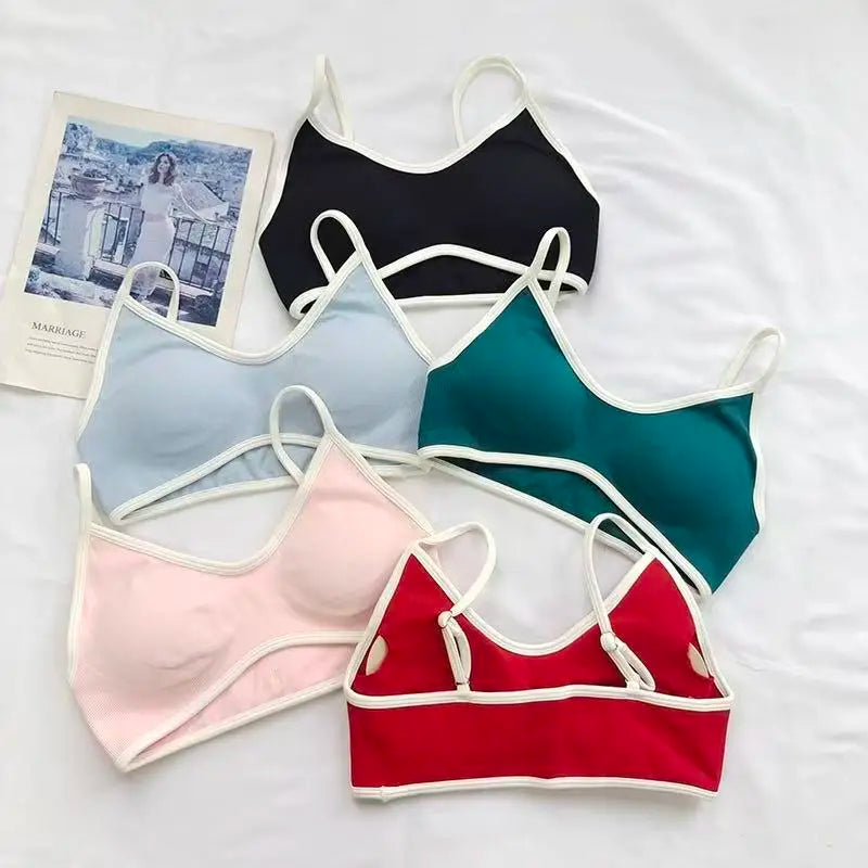 Seamless Color-Block High-Support Sports Bra