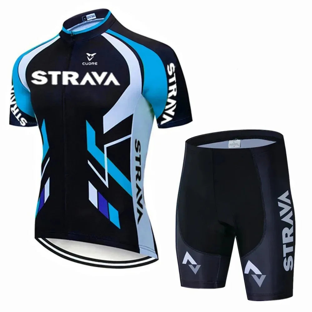 Strava Bicycles Cycling Jersey Set