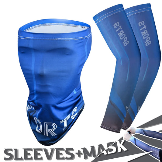 2-Piece Cooling Cycling Arm Sleeve & Bandana Set