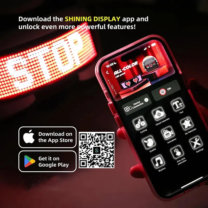 LED Motorcycle Helmet Warning Light