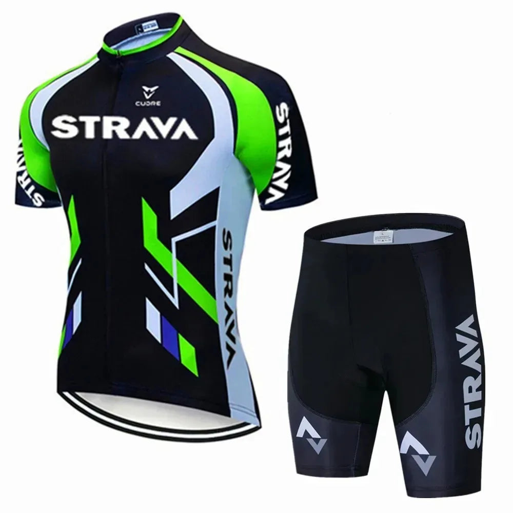 Strava Bicycles Cycling Jersey Set