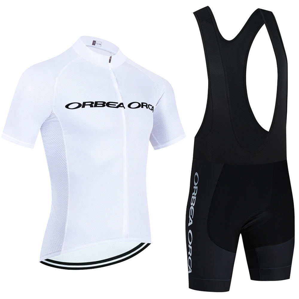 Green Pro Team-Inspired Cycling Jersey & Bib Shorts Set