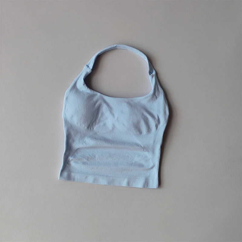 Seamless Cross-Back High-Support Sports Bra