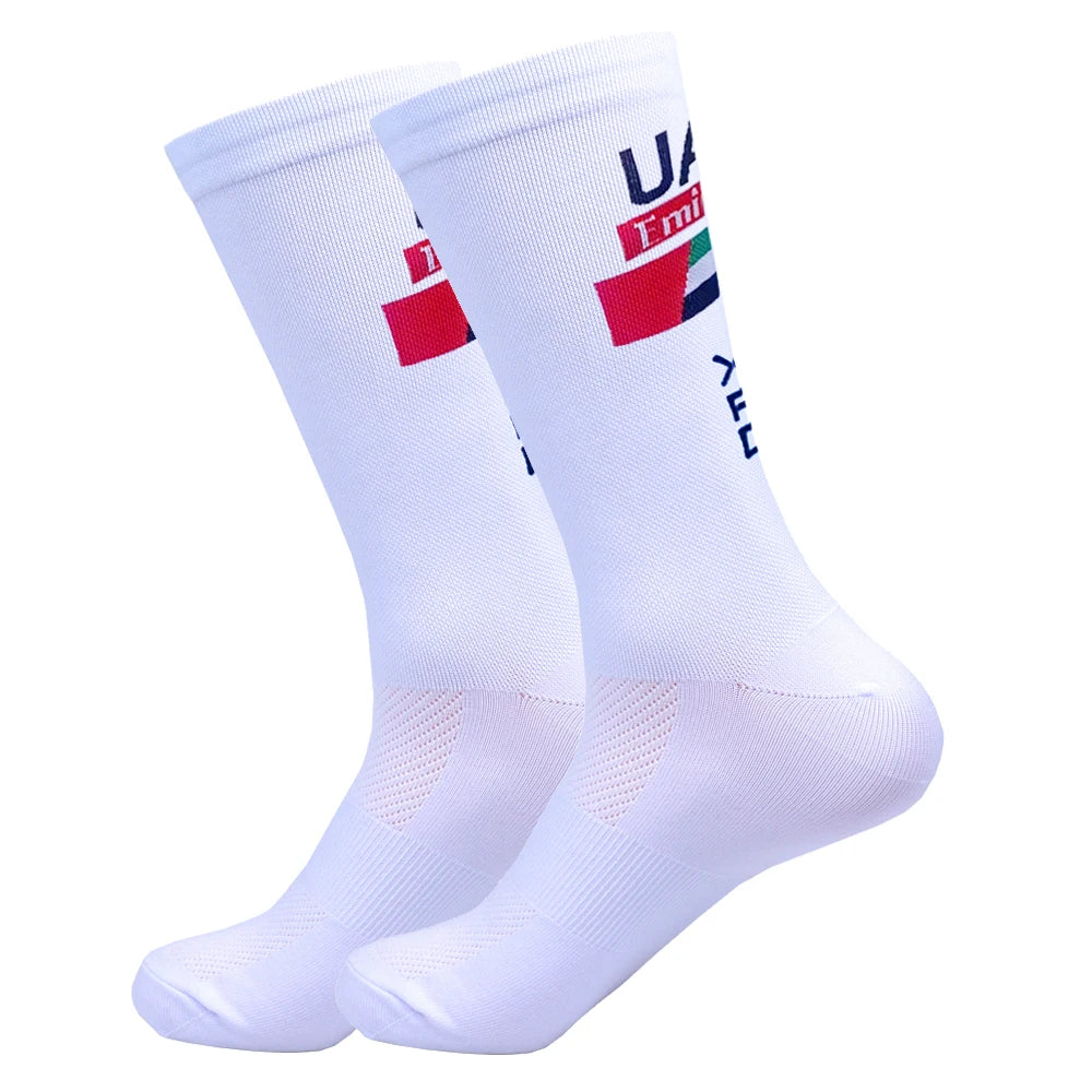 Pro Team-Inspired Breathable Mesh Cycling Socks