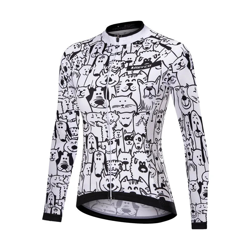 Women's Long-Sleeve Road & MTB Cycling Jersey