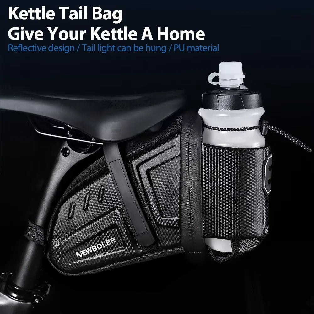 Waterproof Bicycle Saddle & Bottle Bag