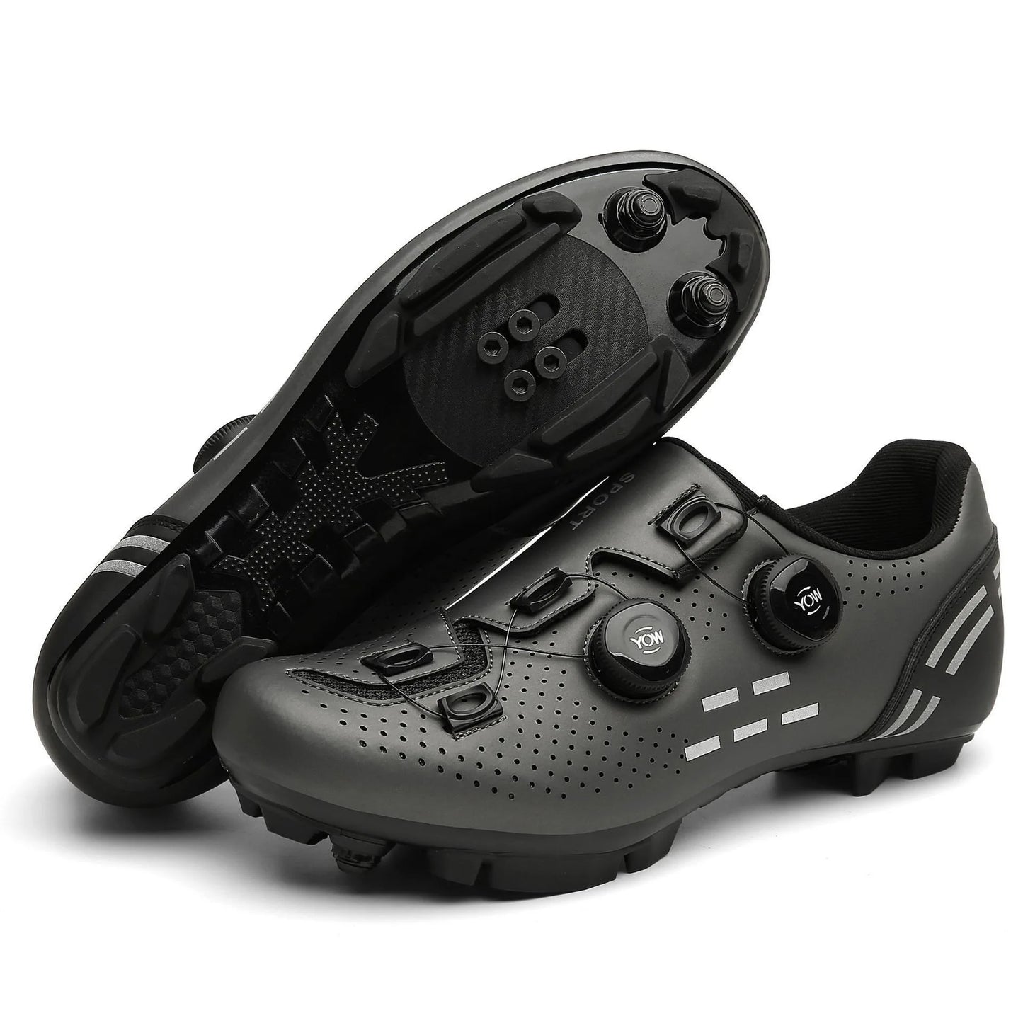 Carbon-Style MTB & Road SPD Cycling Shoes