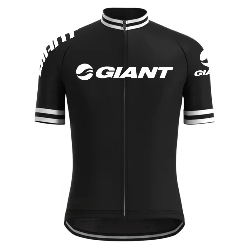 Giant Team-Inspired Short-Sleeve Road Cycling Jersey